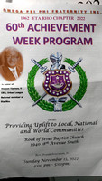 Omega Psi Phi Inc Eta Rho Chapter 60th Achievement Week Program 2022